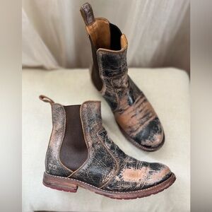 BED|STU Two-Tone Leather Boots